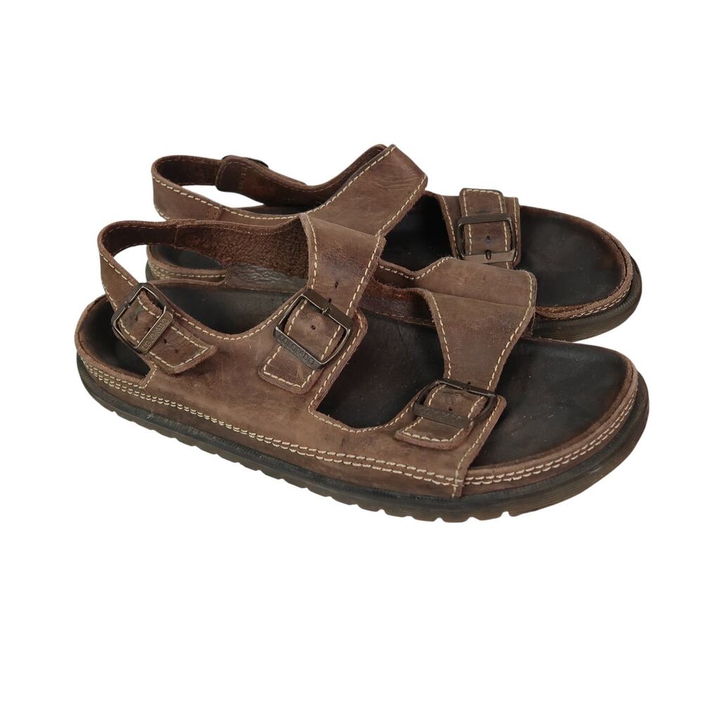 Vintage Colorado Tan Leather Buckle Strap Sandals Mens 12